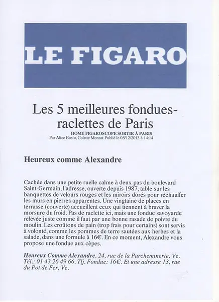 Heureux Comme Alexandre — photo