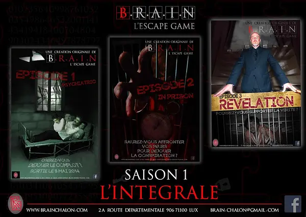 Saison 1 de l'escape game BRAIN à Chalon. 