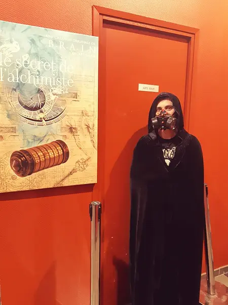 A l'intérieur de l'escape BRAIN à Caen. 