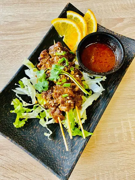 Brochettes de bœuf.