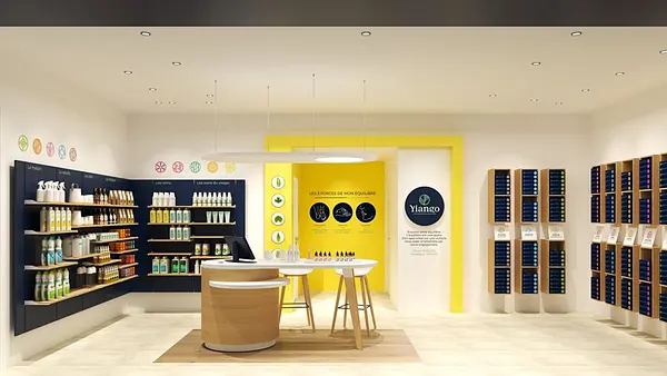 Design intérieur du Yiango Store à Albi.