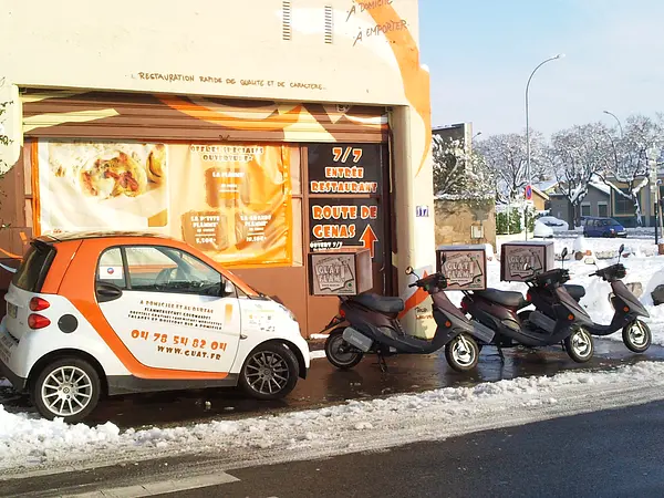 Iivraisons de l’extrême BY FLAMM'N GO ...en véhicules électriques SOUS LA NEIGE!