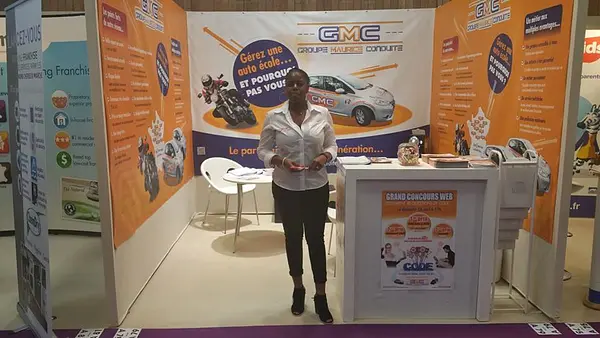 Le stand Groupe Maurice conduite au salon des franchises. 
