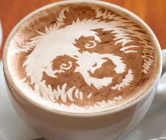Le latte art version Columbus Café, tout un art !!