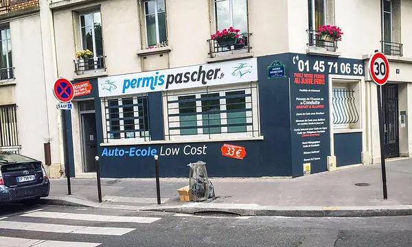 L'agence Permis Pas Cher à Paris, dans le 17ème arrondissement. 