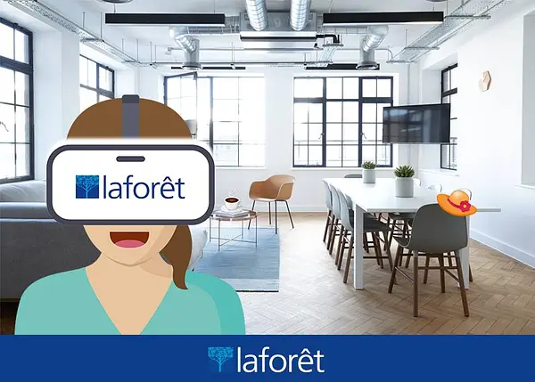 Laforêt propose des visites virtuelles des biens, compatibles avec les casques de réalité virtuelle.