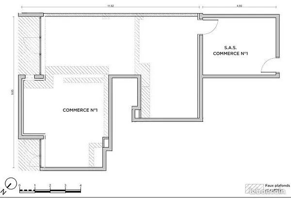 Local commercial 77 m² à vendre à Villefontaine — photo