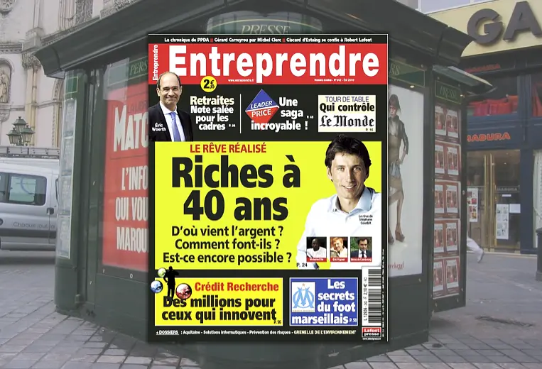 Bruno de Cambourg, le CEO d'inSiti en couverture d'Entreprendre