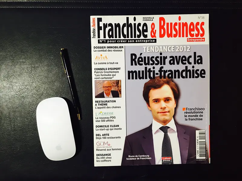 Bruno de Cambourg, CEO d'inSiti fait la couv' de Franchise & Business