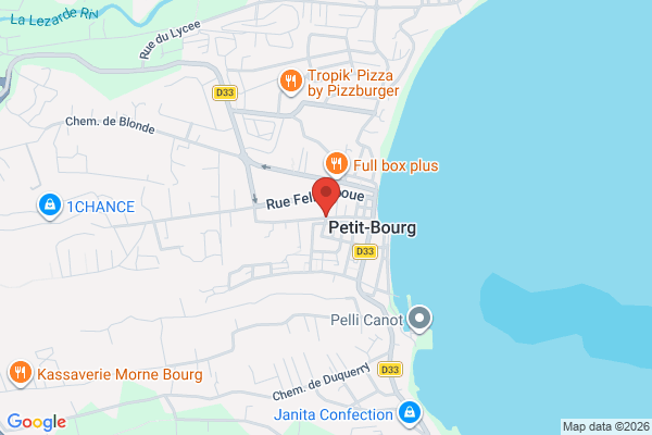 Carte de Rue Hegesippe Legitimus, Petit Bourg, Guadeloupe