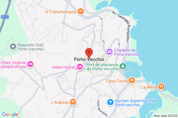Carte de Porto-Vecchio, France