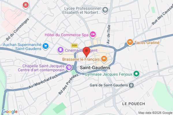Carte de 13 Rue de la République, Saint-Gaudens, France
