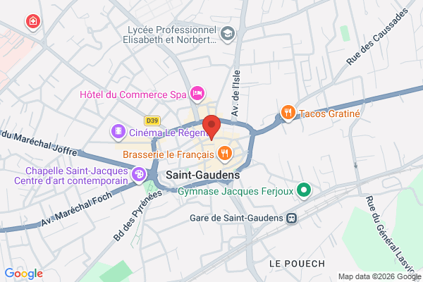 Carte de 42 Rue de la République, Saint-Gaudens