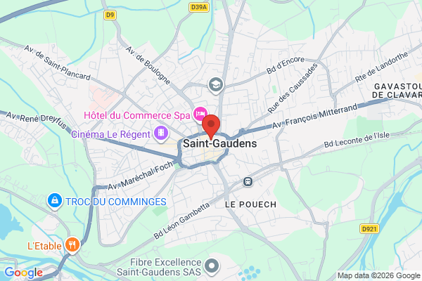 Carte de l'emplacement Local commercial à louer