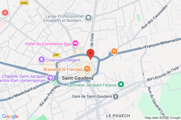 Carte de Rue du Moulat, Saint-Gaudens, France