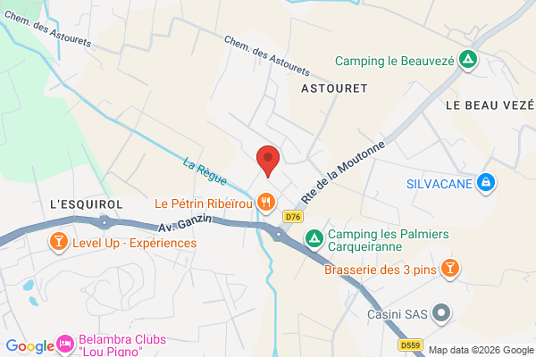 Carte de zac des castors, Rte de la Moutonne, 83320 Carqueiranne, France