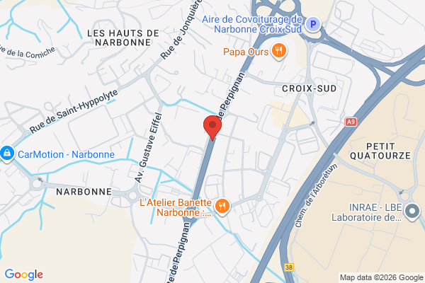 Carte de Route de Perpignan, Narbonne