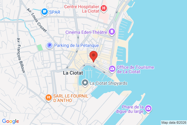 Carte de 12 Rue des Combattants, La Ciotat, France