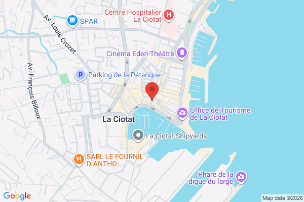 Carte de 10 Rue des Combattants, La Ciotat, France