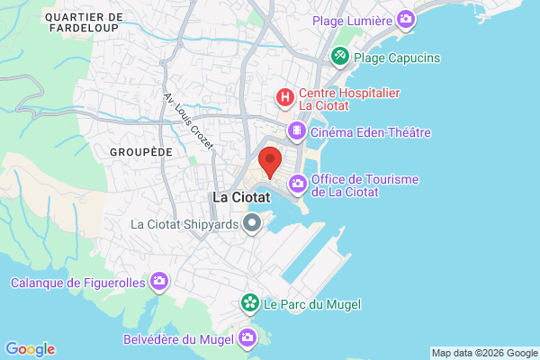 Carte de l'emplacement 13600 La Ciotat