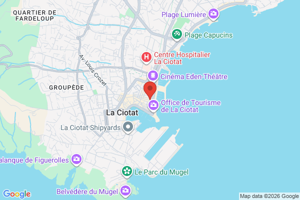Carte de l'emplacement 13600 La Ciotat