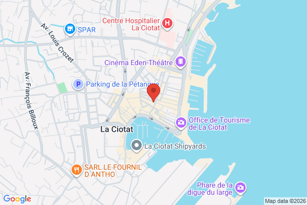 Carte de 9 Rue des Poilus, La Ciotat, France