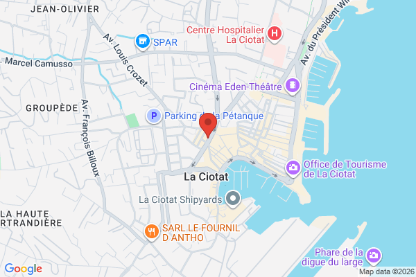 Carte de 344 (70 Boulevard de la République, La Ciotat, France