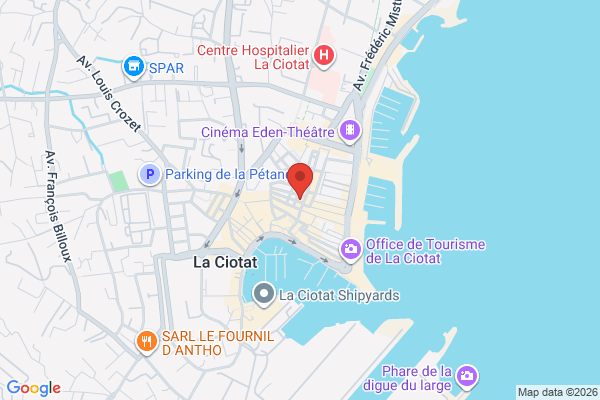 Carte de 19 Rue des Poilus, La Ciotat, France