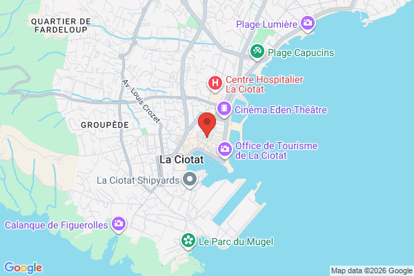 Carte de l'emplacement 13600 La Ciotat
