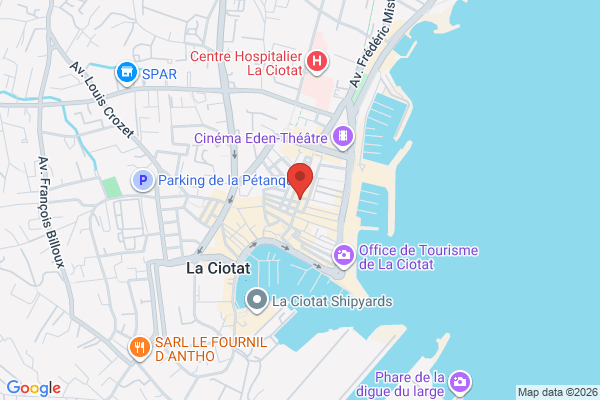 Carte de 28 Rue des Poilus, La Ciotat, France