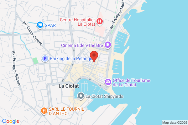 Carte de 35 Rue des Poilus, La Ciotat, France
