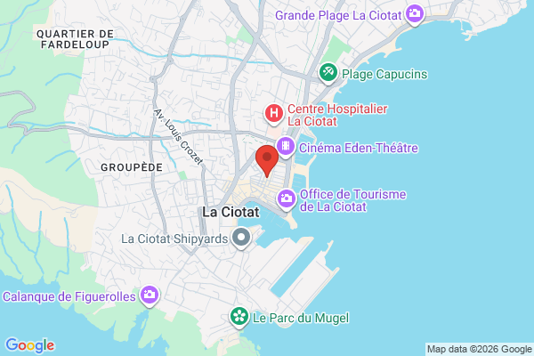 Carte de l'emplacement 13600 La Ciotat