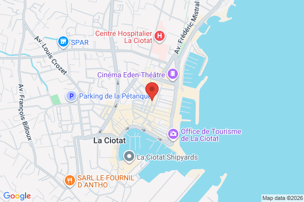 Carte de 43 Rue des Poilus, La Ciotat, France