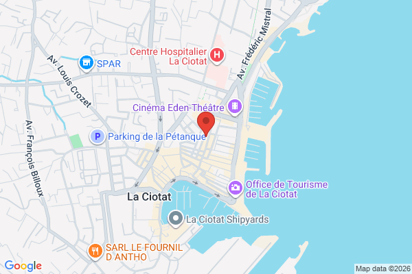 Carte de 53 Rue des Poilus, La Ciotat, France