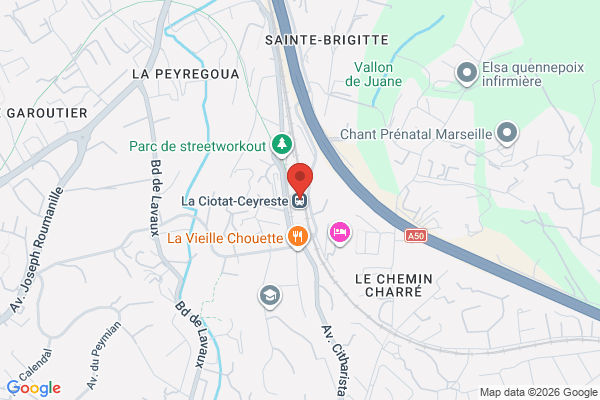 Carte de La Ciotat, Avenue de la Gare, France