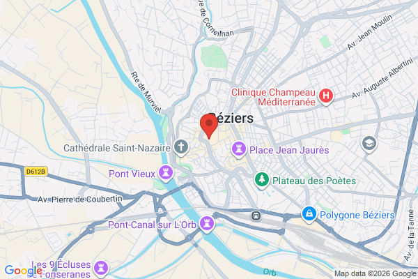 Carte de l'emplacement 34500 Béziers