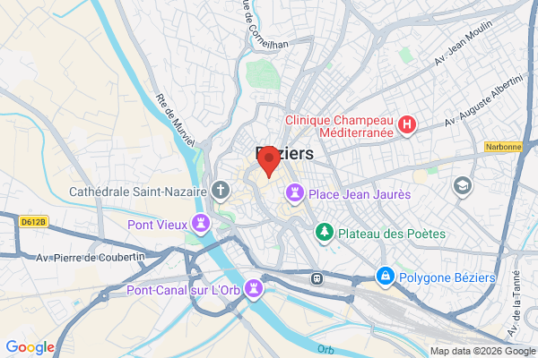 Carte de l'emplacement 34500 Béziers