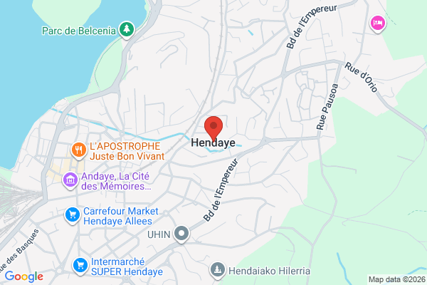 Carte de Hendaye