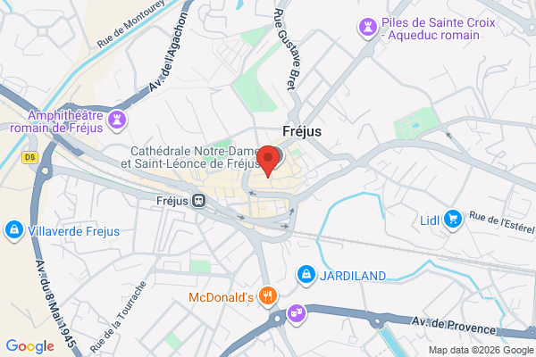 Carte de 4 Rue Sieyès, Fréjus, France