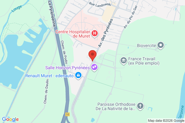 Carte de 226 Avenue des Pyrénées, Muret, France