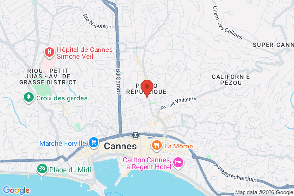 Carte de l'emplacement Local Restauration ou autre