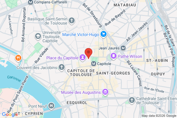 Carte de Toulouse, France