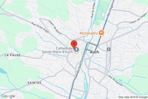 Carte de l'emplacement 32000 Auch