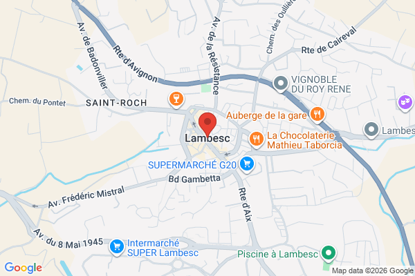 Carte de Lambesc, France