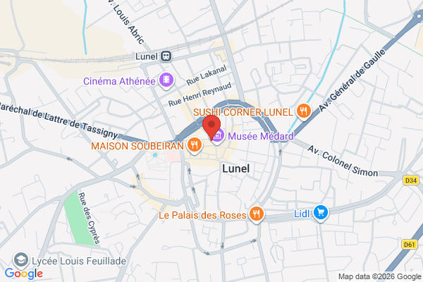 Carte de 131 Rue de la Libération, Lunel, France