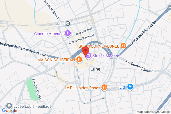 Carte de 129 Rue de la Libération, Lunel, France