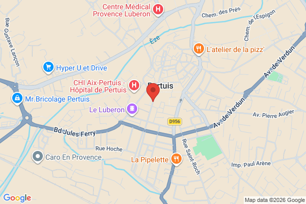 Carte de 33 Cours de la République, Pertuis, France