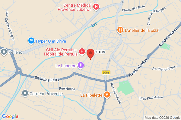 Carte de 66 Place Jean Jaurès, Pertuis, France
