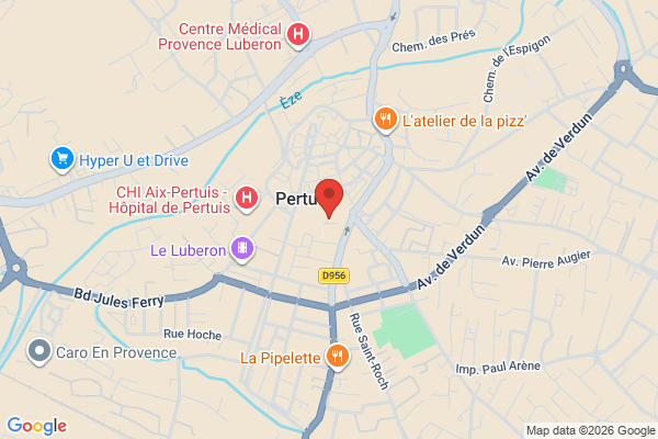 Carte de 47 Rue Colbert, Pertuis, France