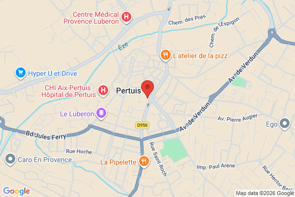 Carte de 1 Rue Colbert, Pertuis, Provence-Alpes-Côte d'Azur, France